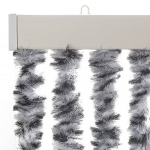 Chenille Fliegenvorhang Grau 118x220cm