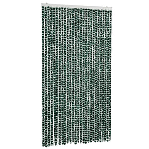 Chenille Fliegenvorhang Grün/Weiß 118x220cm