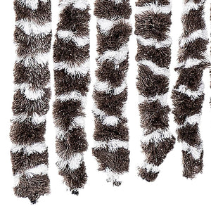 Chenille Fliegenvorhang Braun/Weiß 118x220cm