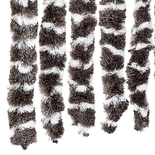 Chenille Fliegenvorhang Braun/Weiß 118x220cm