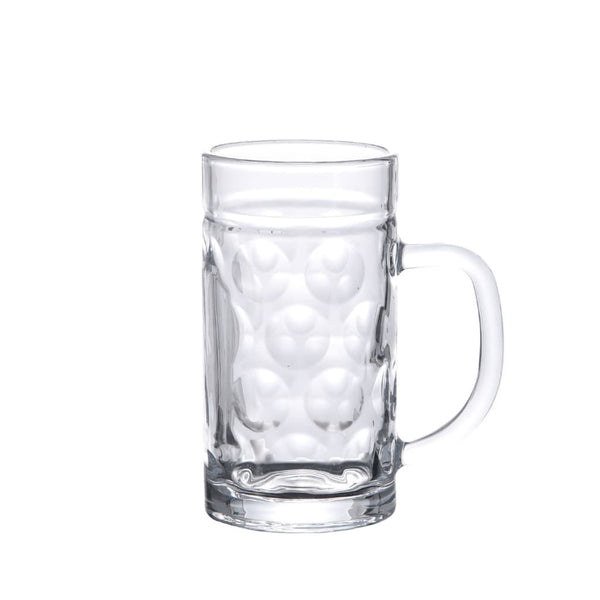 Bierkrüge Glas mit Henkel 500ml, 6er Set