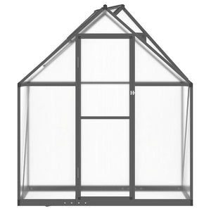 Gewächshaus Anthrazit mit Fundament 169x58x195 cm
