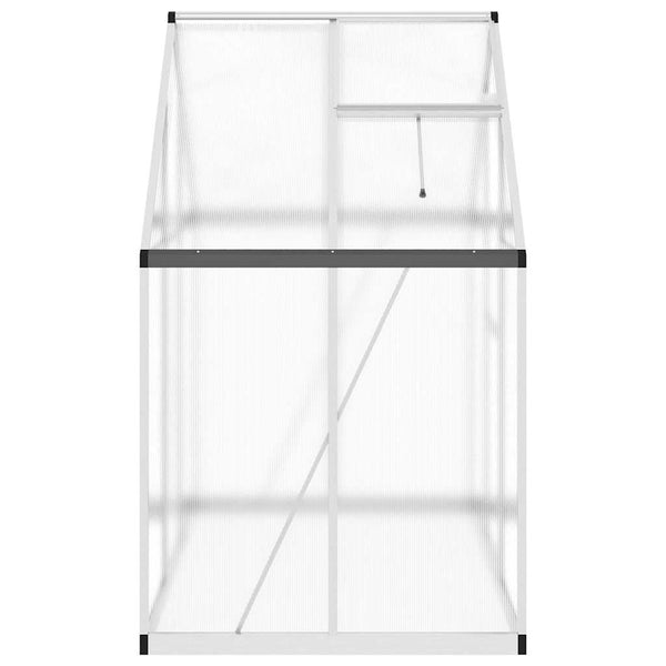 Aluminium Gewächshaus mit Fundament 169x114x195cm
