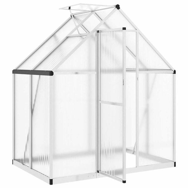 Aluminium Gewächshaus mit Fundament 169x114x195cm