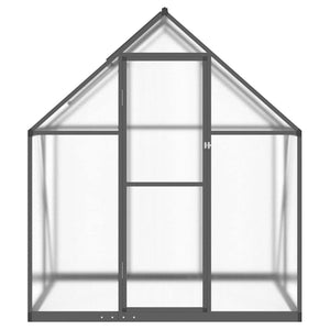 Anthrazit Gewächshaus mit Fundament 169x114x195 cm