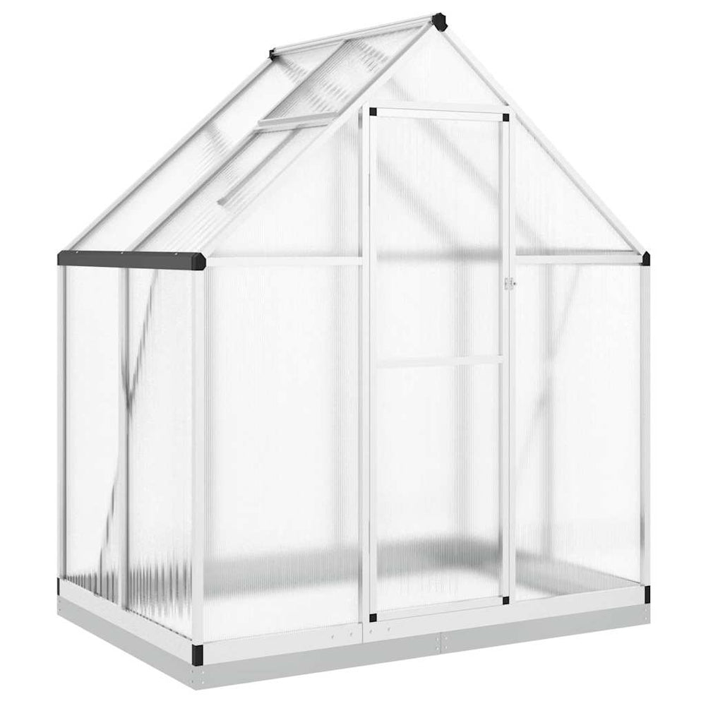 Alu Gewächshaus mit Rahmen 169x114x202cm