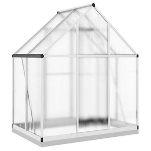 Alu Gewächshaus mit Rahmen 169x114x202cm