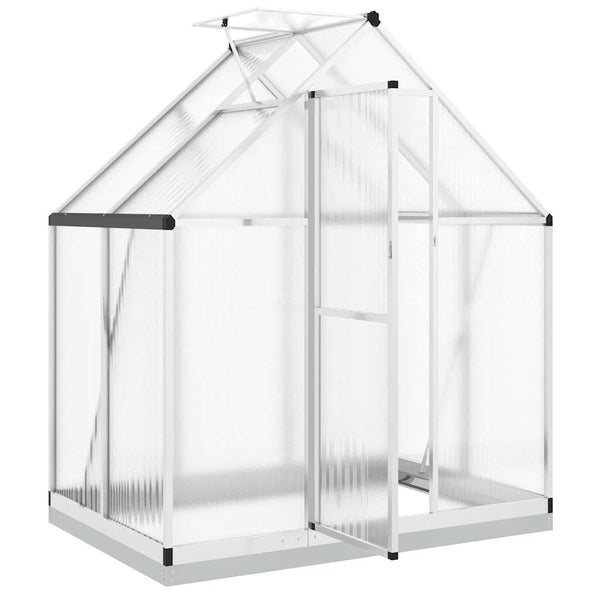 Alu Gewächshaus mit Rahmen 169x114x202cm