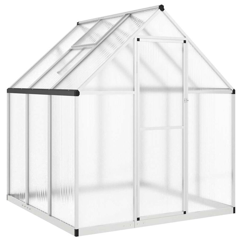 Aluminium Gewächshaus mit Fundament 169x169x195cm
