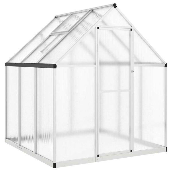 Aluminium Gewächshaus mit Fundament 169x169x195cm