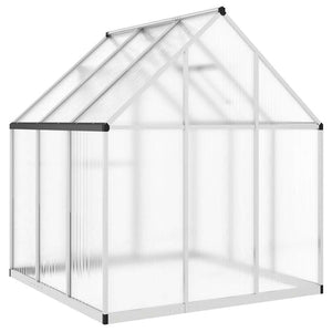 Aluminium Gewächshaus mit Fundament 169x169x195cm