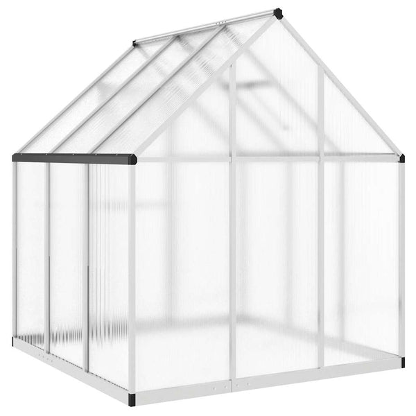 Aluminium Gewächshaus mit Fundament 169x169x195cm