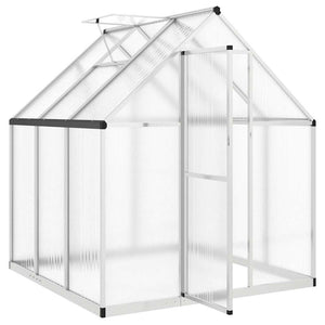 Aluminium Gewächshaus mit Fundament 169x169x195cm