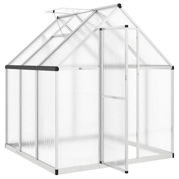 Aluminium Gewächshaus mit Fundament 169x169x195cm