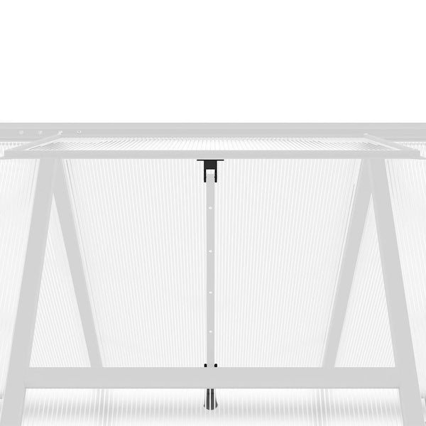 Aluminium Gewächshaus mit Fundament 169x169x195cm