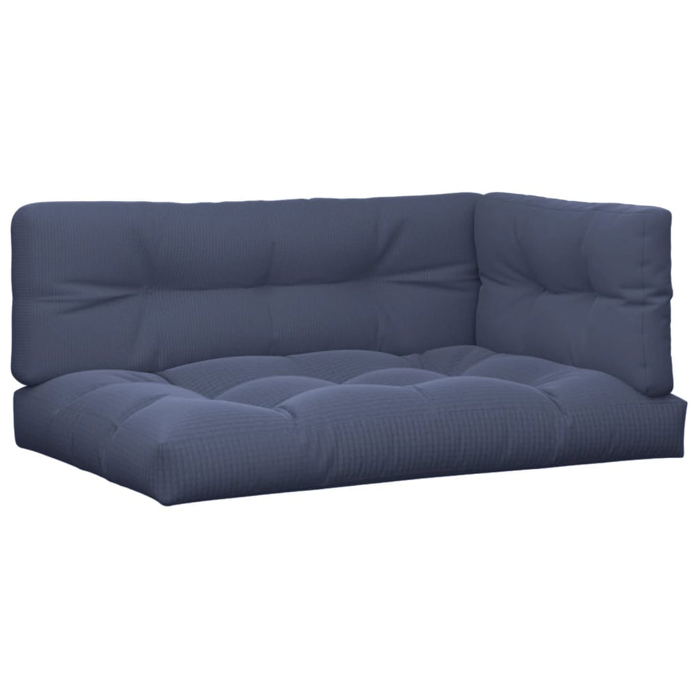 Marineblaue Palettenkissen, 3er-Set