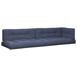 vidaXL Coussins de palette 5 pcs Bleu marine Tissu