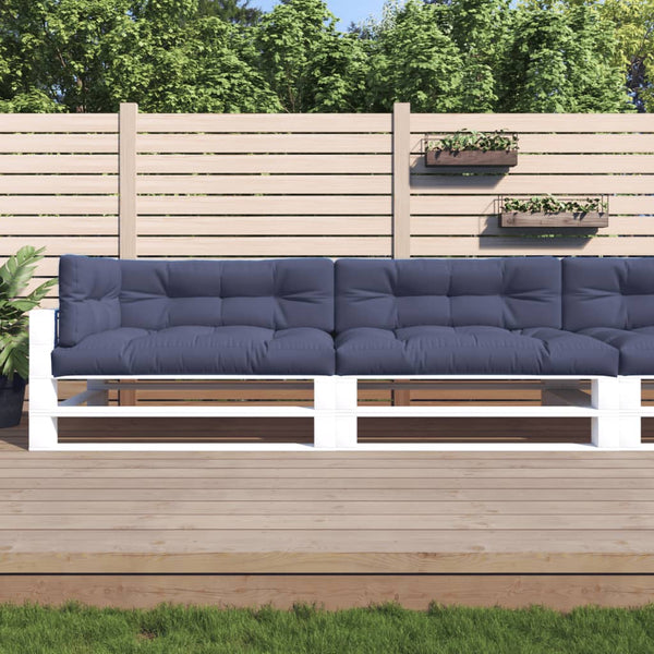 vidaXL Coussins de palette 5 pcs Bleu marine Tissu