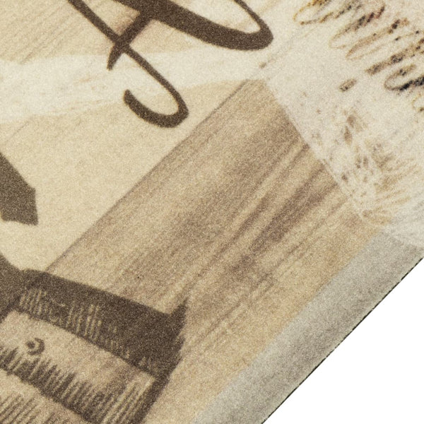 Waschbarer Küchenteppich Kaffee Braun 45x150 cm