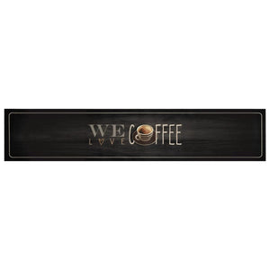 vidaXL Tapis de Cuisine Lavable Café 60x300 cm Velours