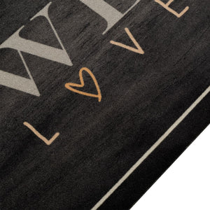 vidaXL Tapis de Cuisine Lavable Café 60x300 cm Velours