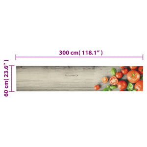 Waschbarer Küchenteppich Tomaten Samt 60x300 cm