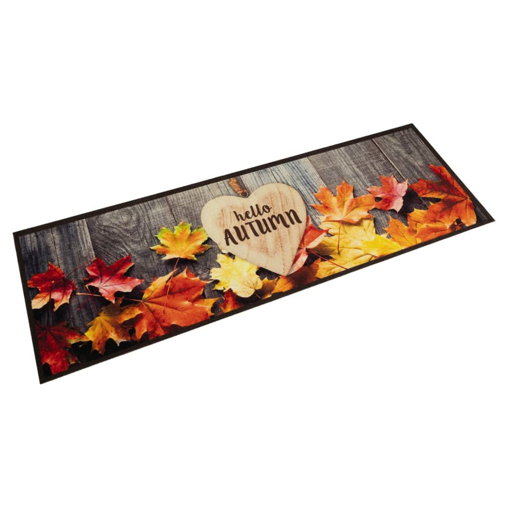 Waschbarer Küchenteppich Herbst Samt 45x150 cm