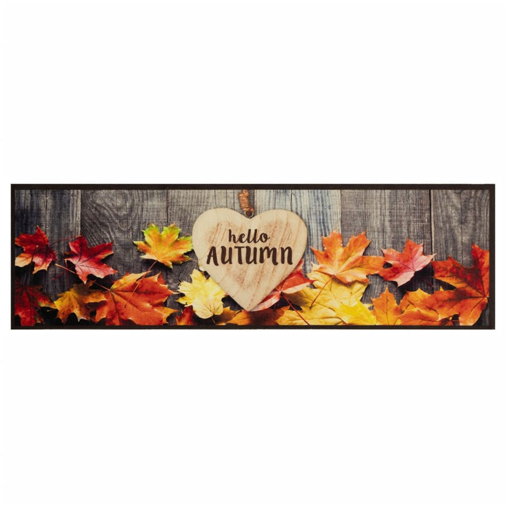 Waschbarer Küchenteppich Herbst Samt 45x150 cm
