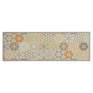 Waschbarer Küchenteppich Hexagon Pastell 60x180 cm