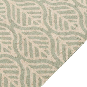 Waschbarer Küchenteppich Blätter Samt 45x150 cm