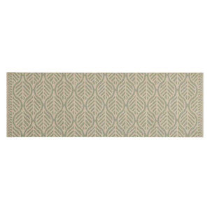 Waschbarer Küchenteppich Blätter Samt 60x180 cm