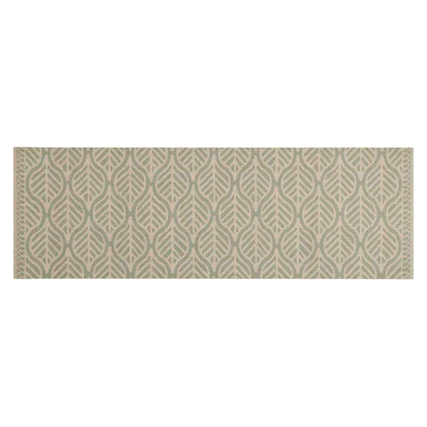 Waschbarer Küchenteppich Blätter Samt 60x180 cm