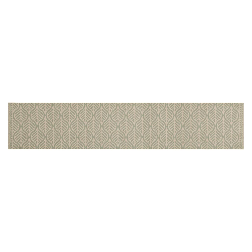 Waschbarer Küchenteppich Blätter Samt 60x300 cm