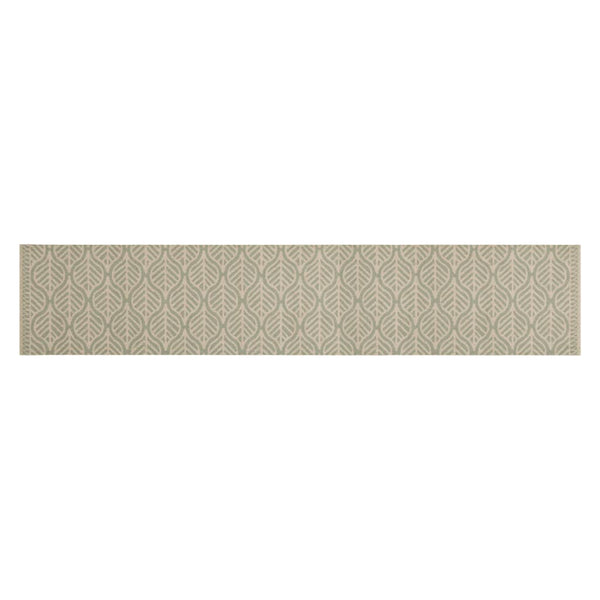 Waschbarer Küchenteppich Blätter Samt 60x300 cm