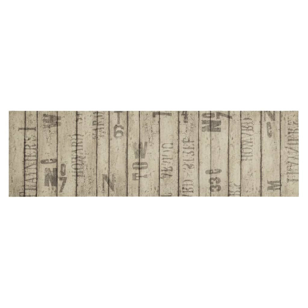 Waschbarer Küchenteppich Zaun Samt 45x150 cm