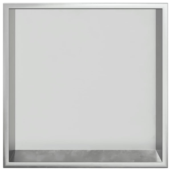 Duschnische Edelstahl Gebürstet Silber 32x32x9 cm