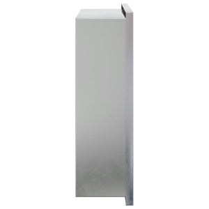 Duschnische Edelstahl Gebürstet Silber 32x32x9 cm