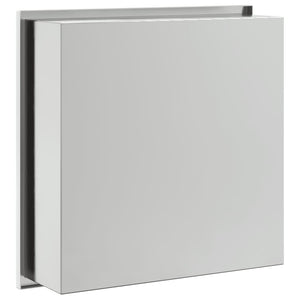 Duschnische Edelstahl Gebürstet Silber 32x32x9 cm
