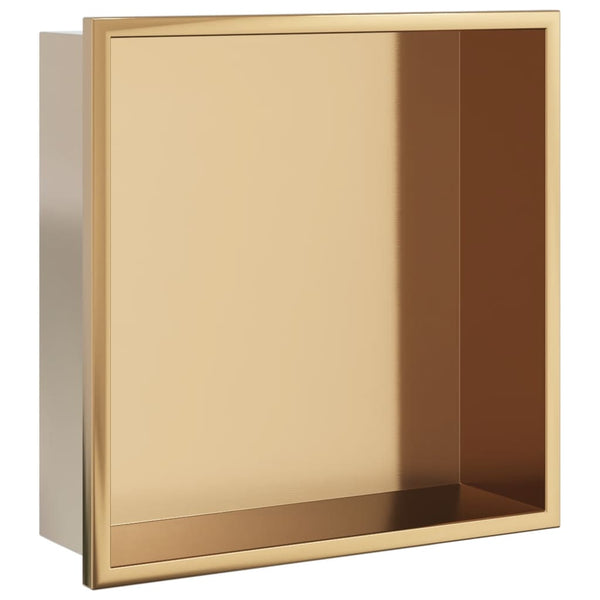 Goldene Duschablage aus Edelstahl