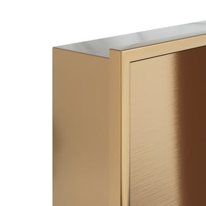 Goldene Duschablage aus Edelstahl
