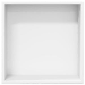 Duschnische Edelstahl Mattweiß 32x32x9 cm