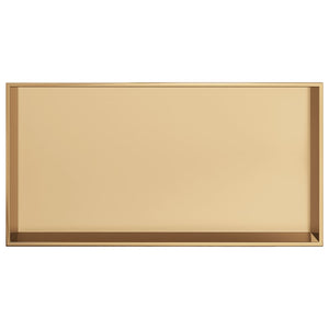 Goldene Duschnische Edelstahl 62x32x9 cm