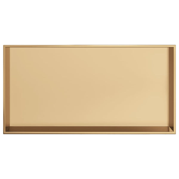 Goldene Duschnische Edelstahl 62x32x9 cm
