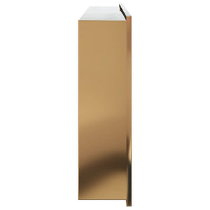 Goldene Duschnische Edelstahl 62x32x9 cm