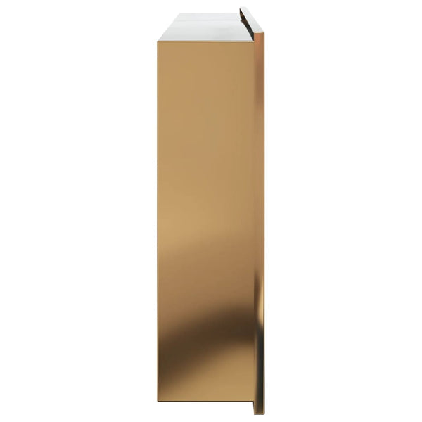 Goldene Duschnische Edelstahl 62x32x9 cm
