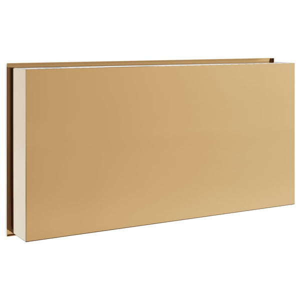 Goldene Duschnische Edelstahl 62x32x9 cm