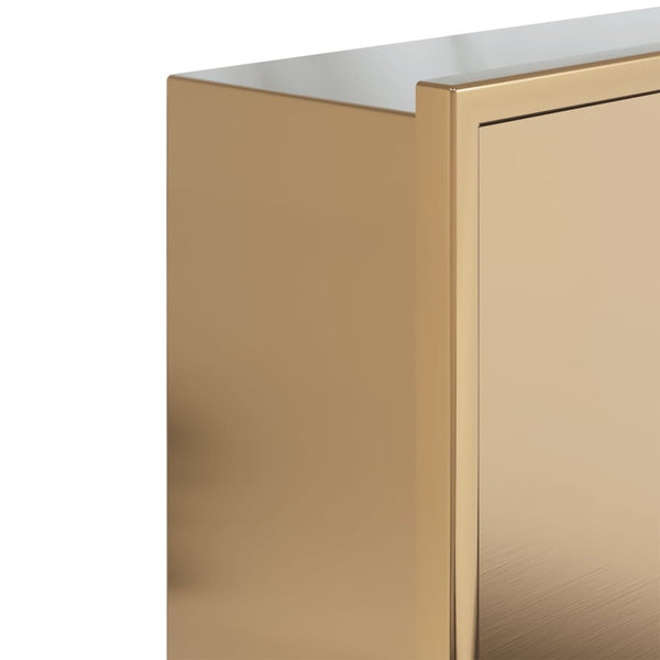 Goldene Duschnische Edelstahl 62x32x9 cm