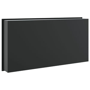 Mattschwarze Duschnische Edelstahl 62x32x9 cm