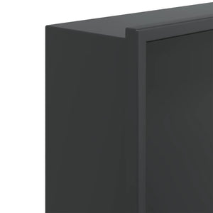 Mattschwarze Duschnische Edelstahl 62x32x9 cm
