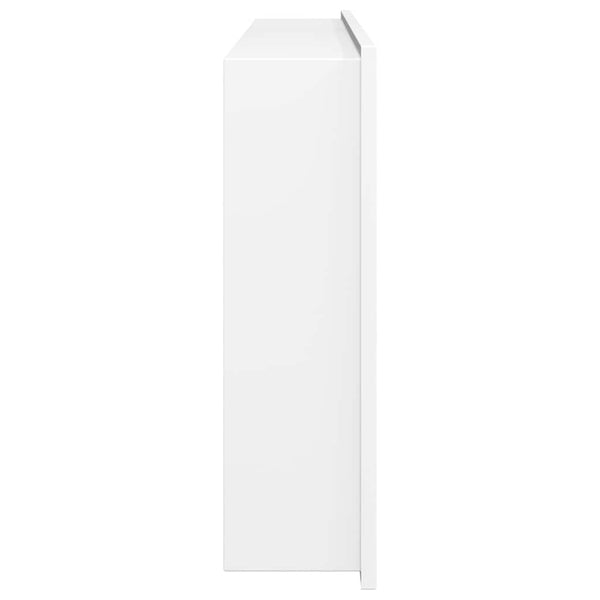 Mattweiße Duschnische Edelstahl 62x32x9 cm